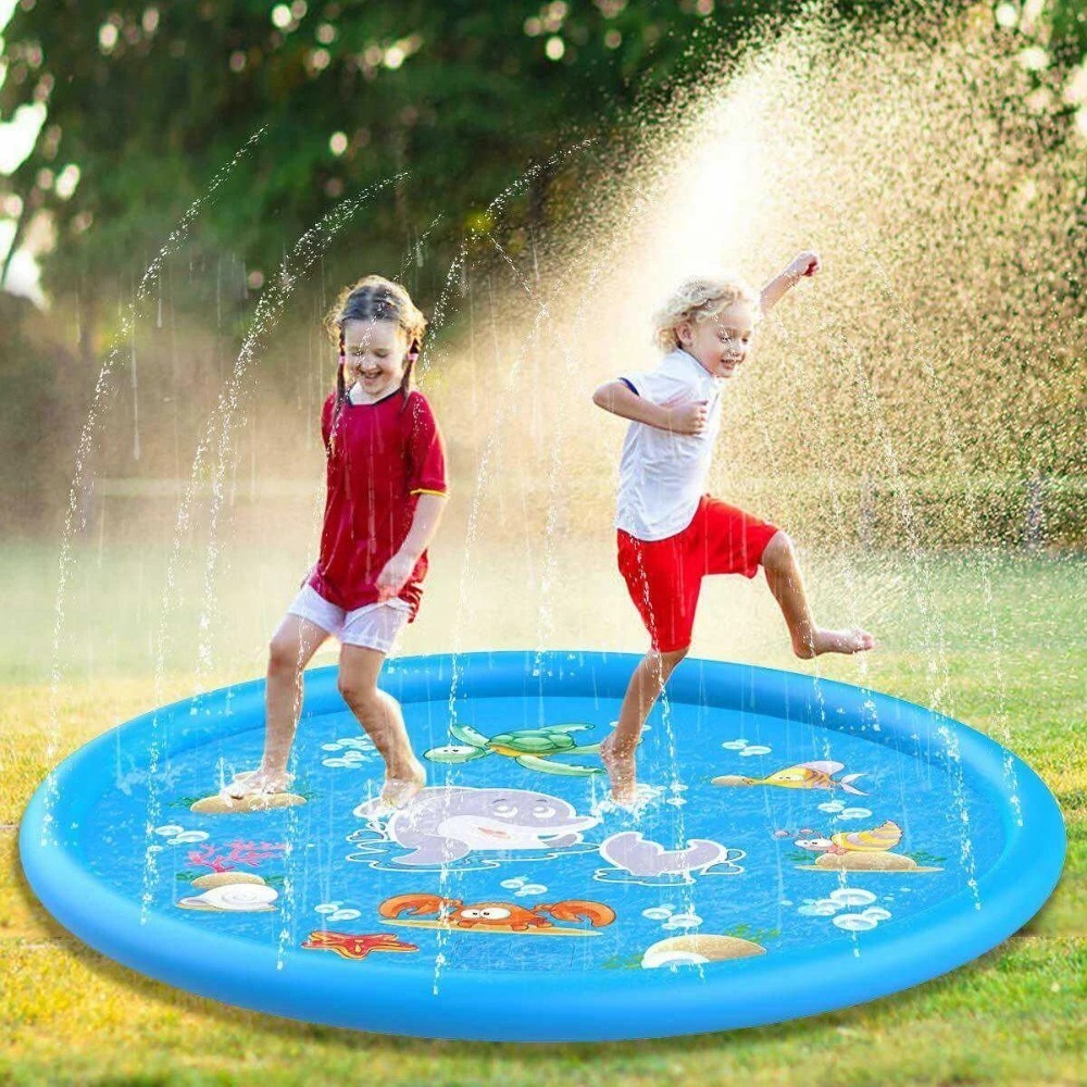 Slip Slide Water Mat - Children Play Splash Pad,Outdoor Water Toy,Summer