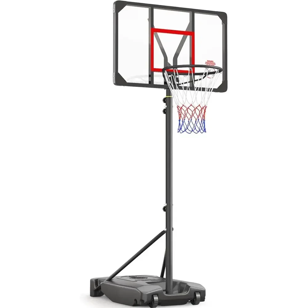 Kids Outdoor Basketball Hoop - Adjustable Height Portable Basketball Hoop for