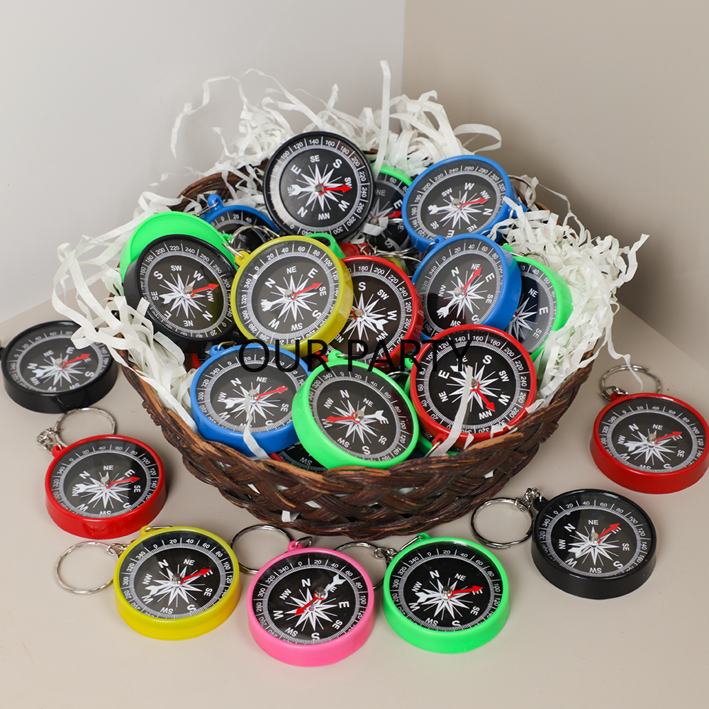 Outdoor Kids In An Indoor World - 10Pcs Outdoors Compass Camping Hiking Pocket