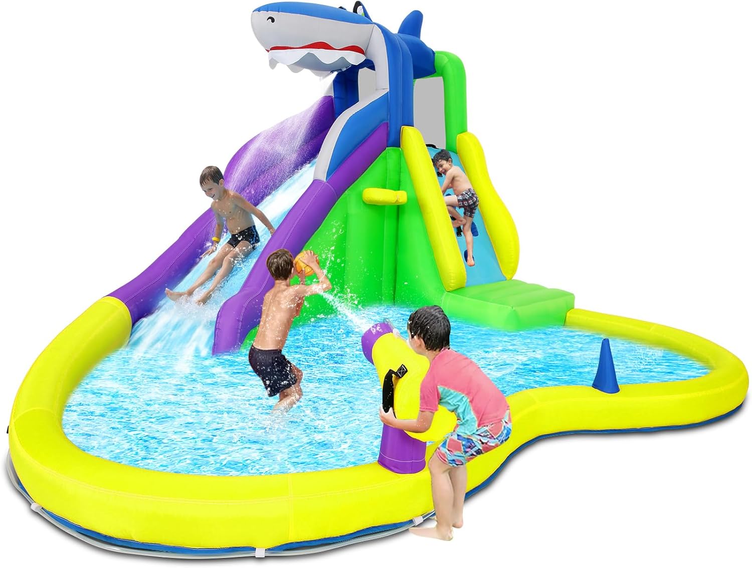 Kids Outdoor Water - 13x14FT Inflatable Bounce House with Water