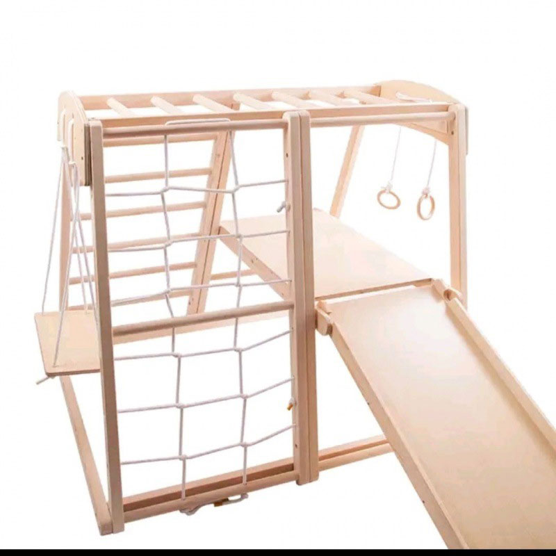 Indoor Outdoor Playground Kids - Kids Outdoor Wooden Climbing Frame 评论和价格