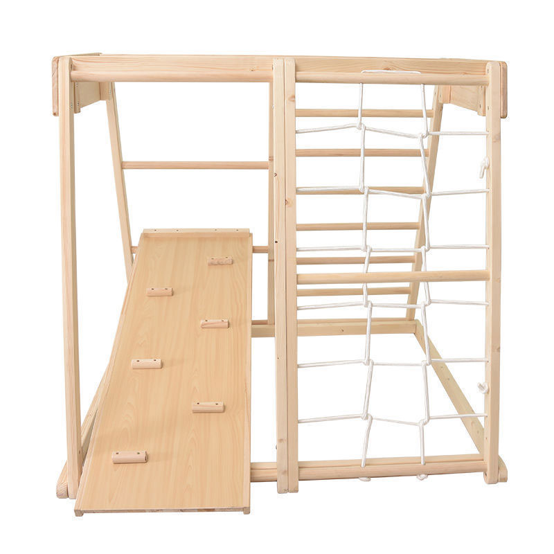 Indoor Outdoor Playground Kids - Kids Outdoor Wooden Climbing Frame 评论和价格