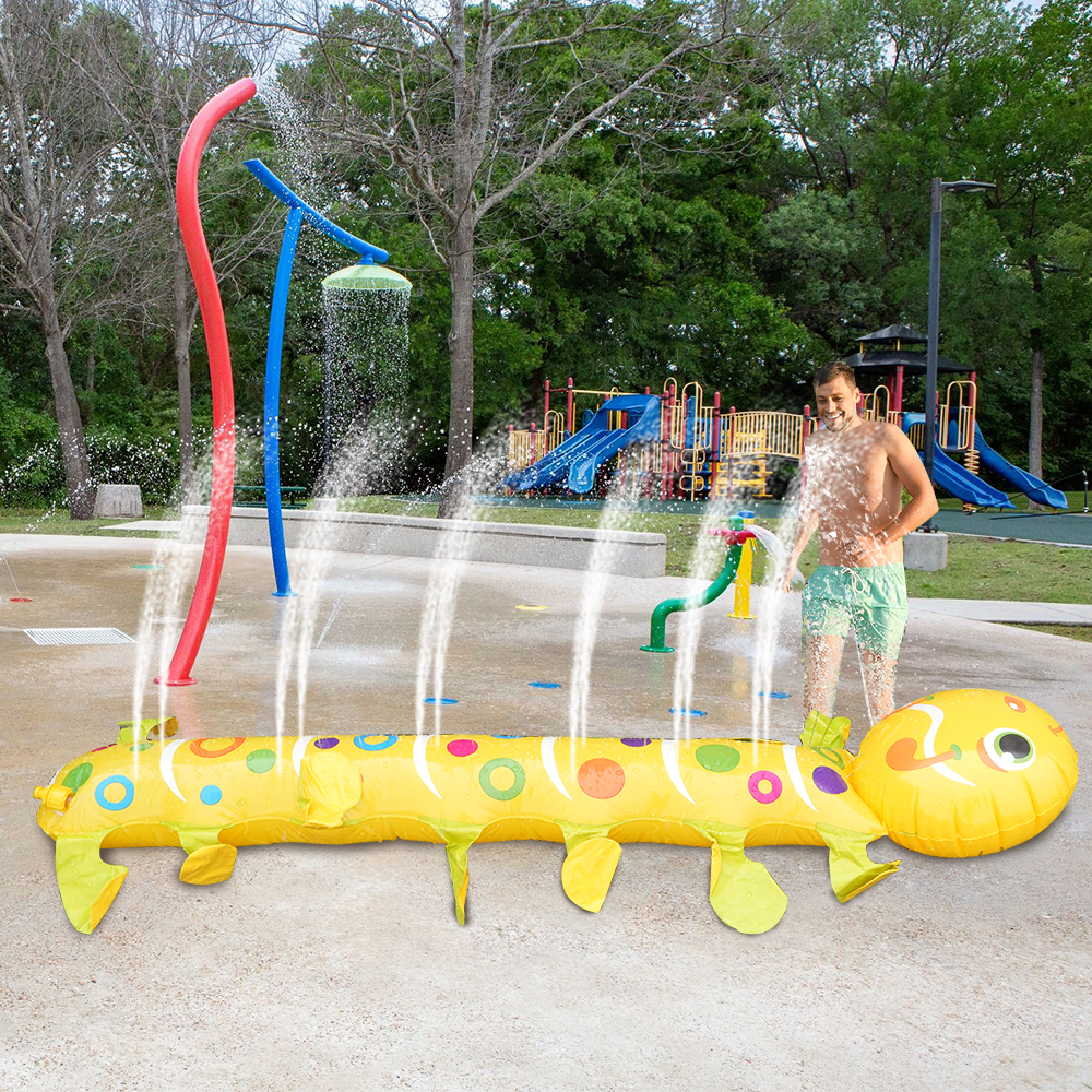 Caterpillar Sprinkler Pad Spla - Slip Slide Water Mat 评论和价格