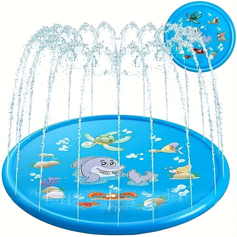 Children Play Spray Mat 100cm  - Slip Slide Water Mat 评论和价格