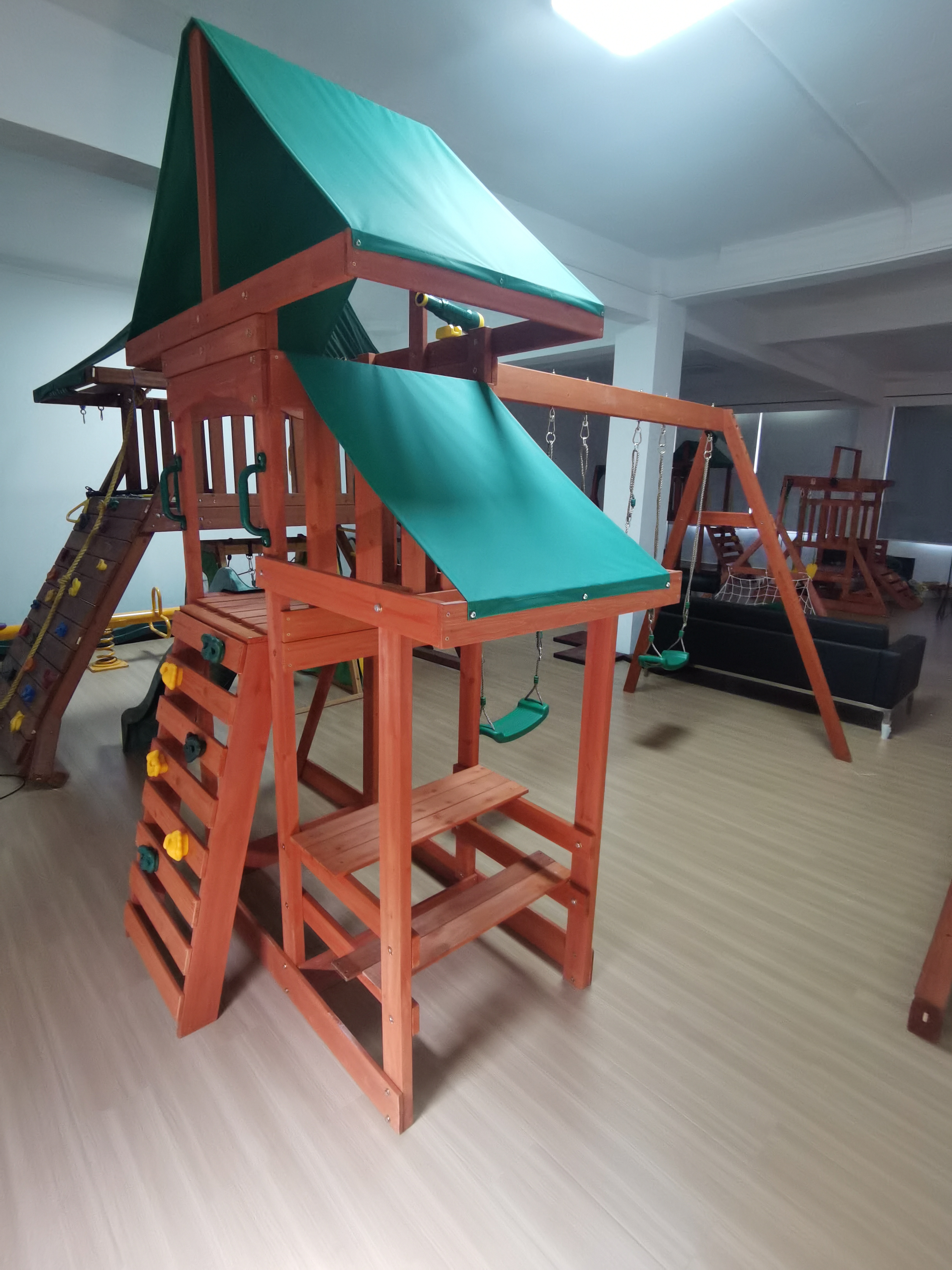 Outdoor Lifespan Kids Swing Sm - Kids Outdoor Wooden Climbing Frame 评论和价格