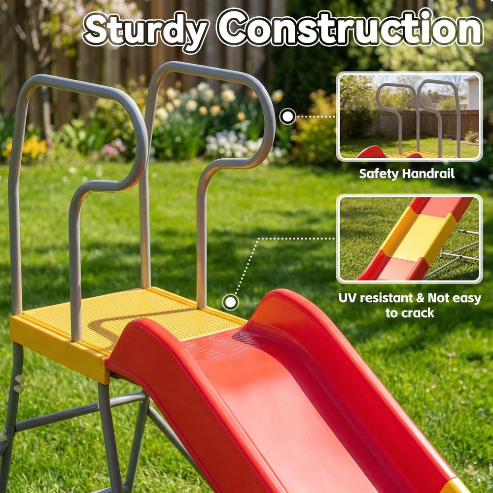 Outdoor Slide or Kids, 6.4T Ba - Kids Outdoor Lawn Equipment 评论和价格