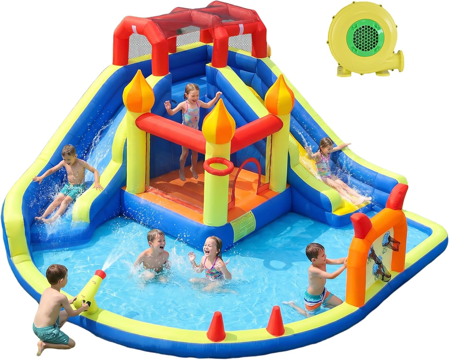 Kids Jumping Castle with Two L - Kids Outdoor Water 评论和价格