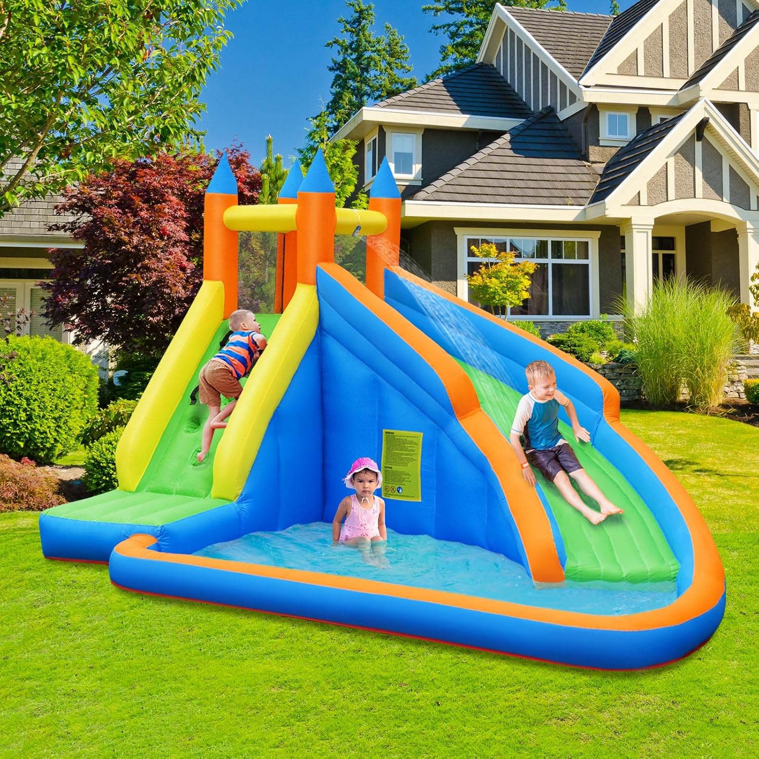 Giant Inflatable Water Park Bo - Kids Outdoor Water 评论和价格