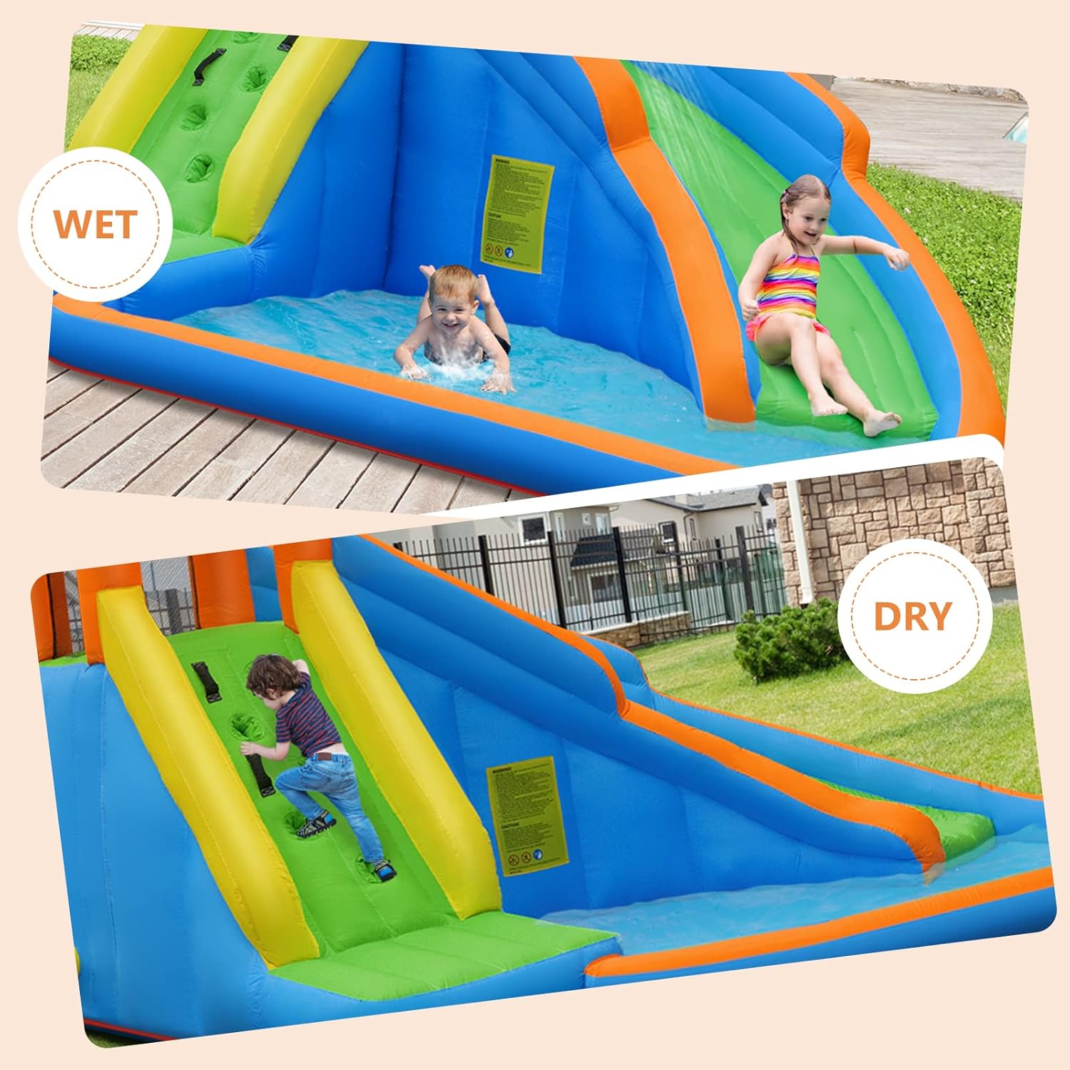 Giant Inflatable Water Park Bo - Kids Outdoor Water 评论和价格