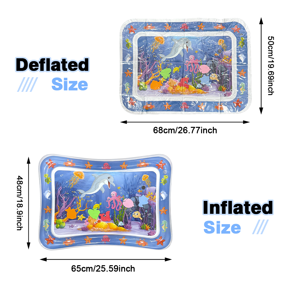 1pc Blue Dolphin Inflatable PV - Slip Slide Water Mat 评论和价格