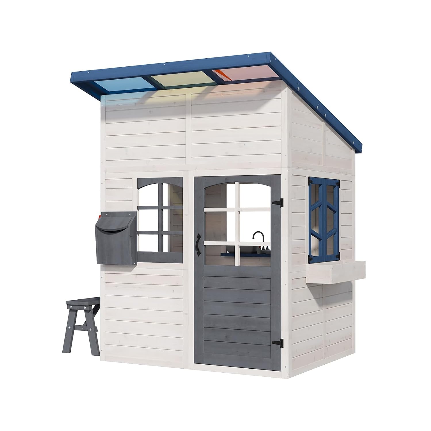 Wooden Kids Outdoor Playhouse  - Kids Outdoor Kitchen 评论和价格