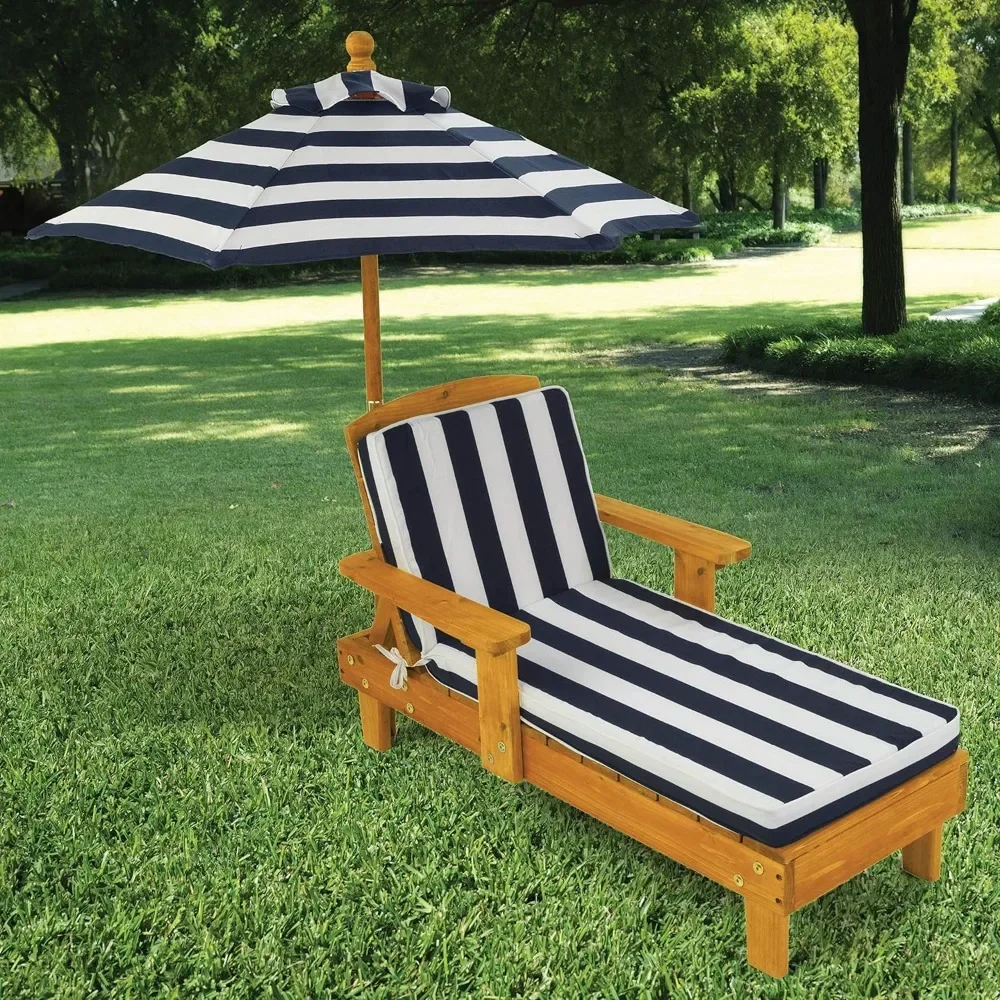 t Outdoor Wooden Chaise Lounge - Kids Outdoor Umbrella 评论和价格