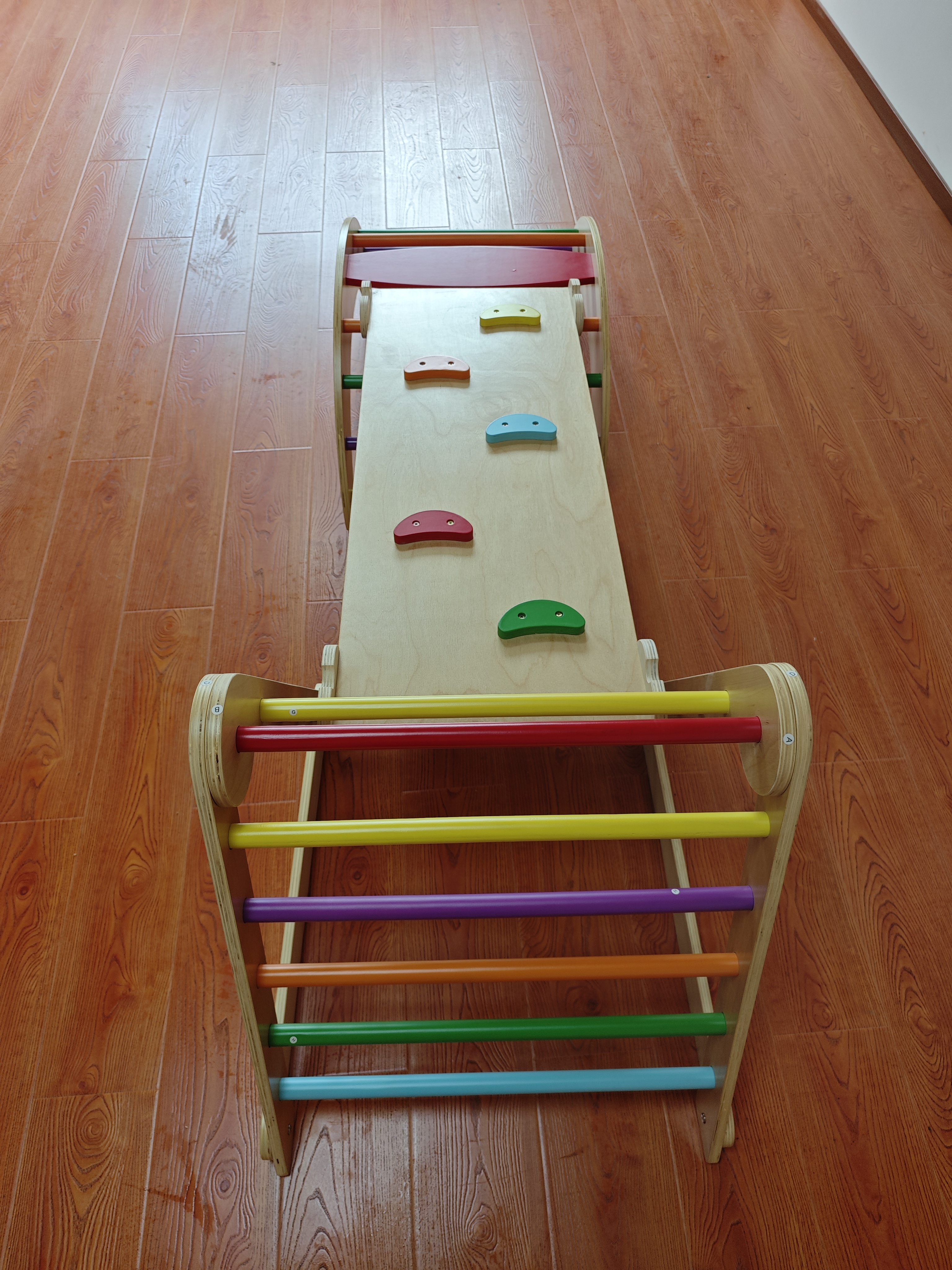 Hot Selling 3-in-1 Montessori  - Kids Outdoor Wooden Climbing Frame 评论和价格