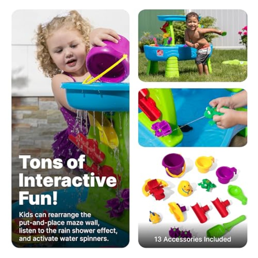 Rain Showers Splash Pond Water - Kids Outdoor Sensory Table 评论和价格