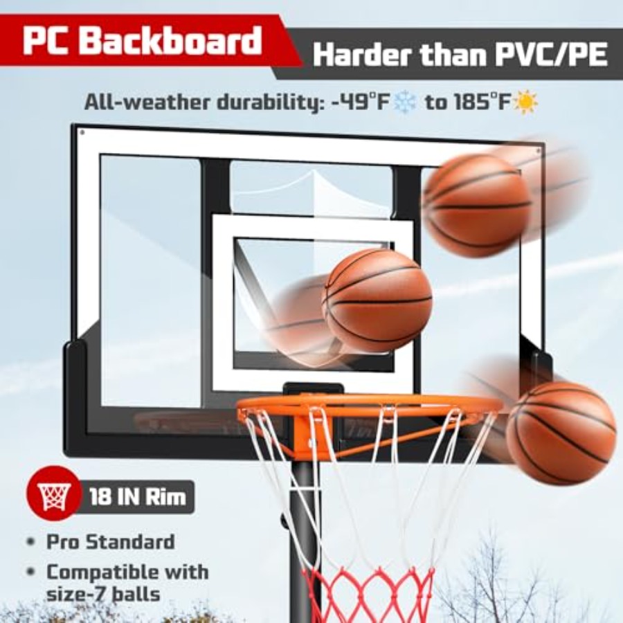 Outdoor basketball hoop 10FT w - Kids Outdoor Basketball Hoop 评论和价格