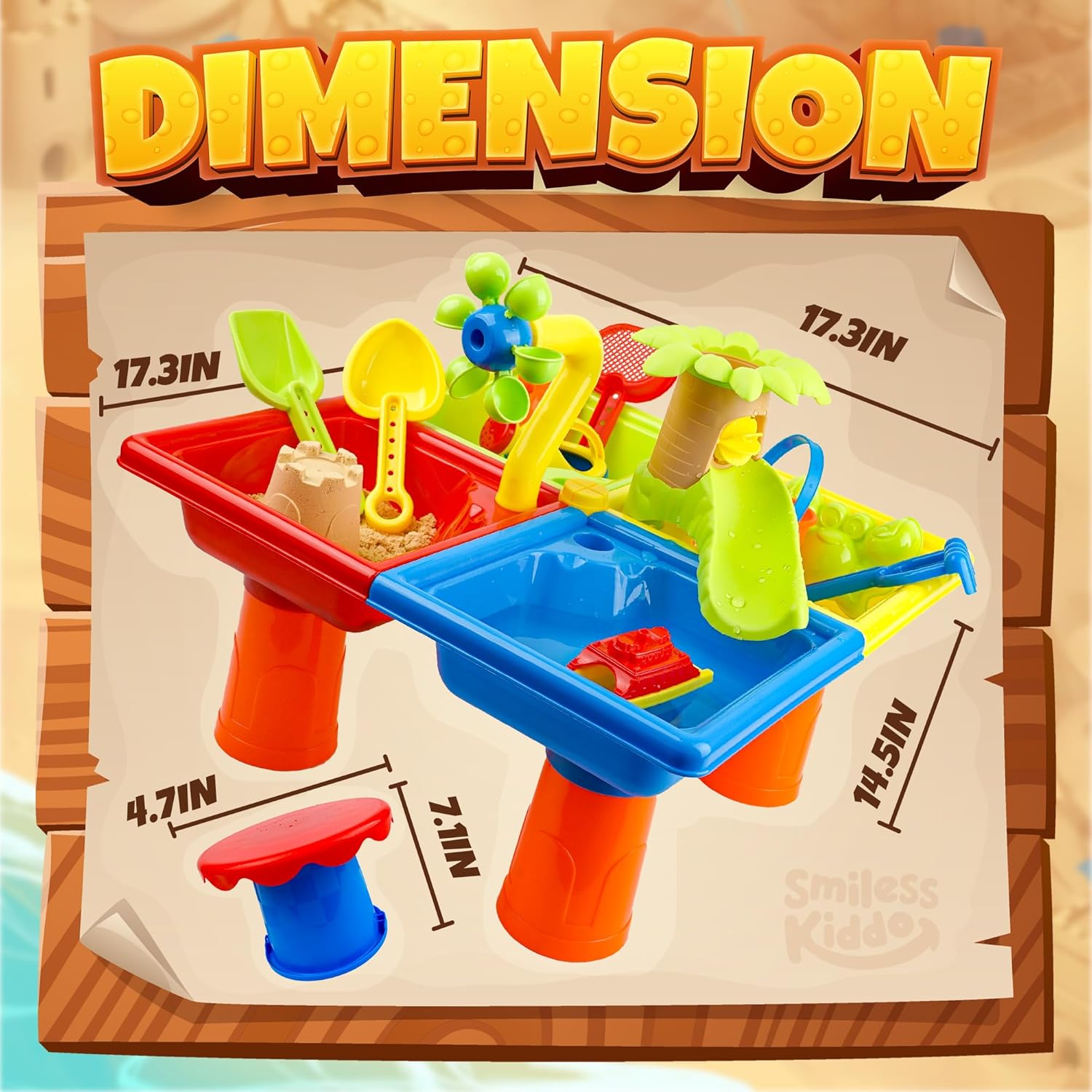 25 Pcs Summer Water Table for  - Kids Outdoor Sensory Table 评论和价格