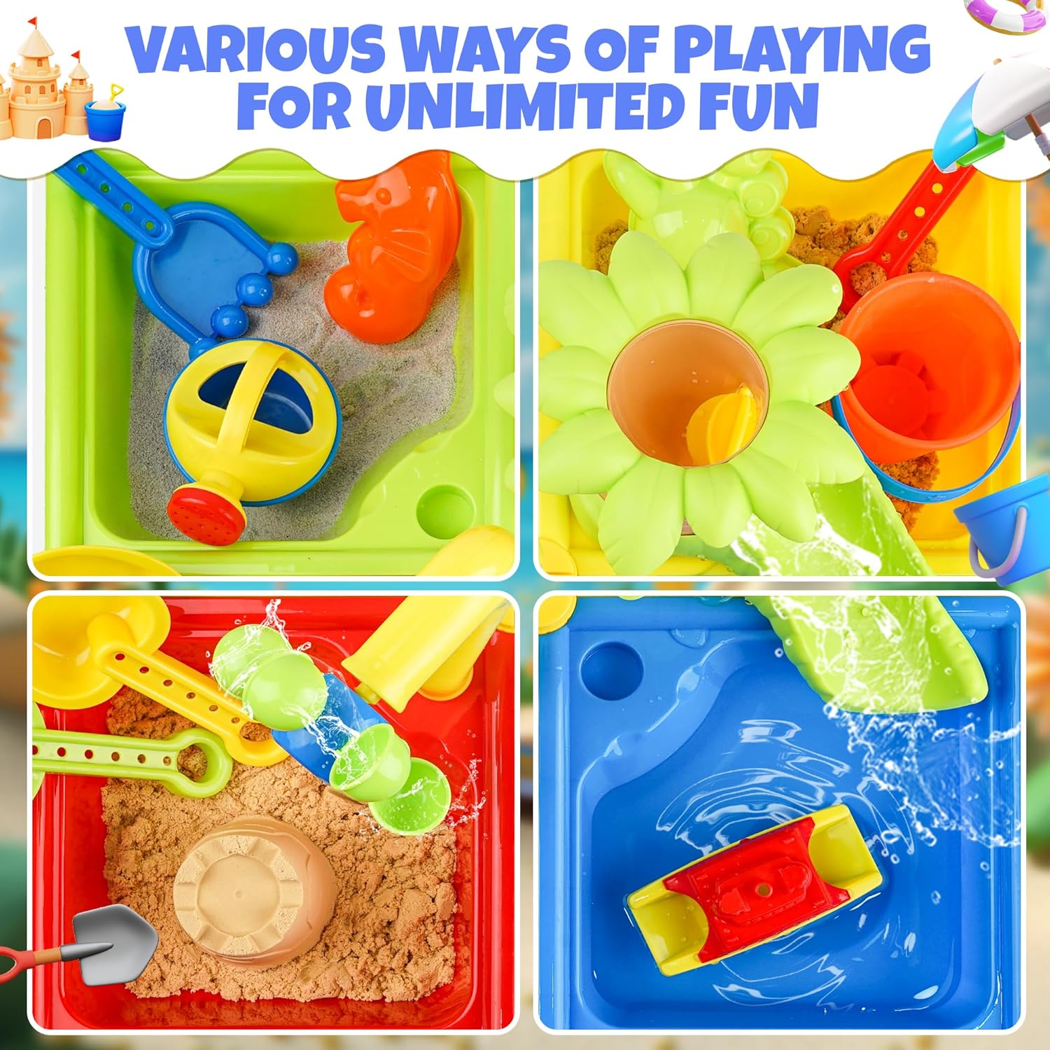 25 Pcs Summer Water Table for  - Kids Outdoor Sensory Table 评论和价格