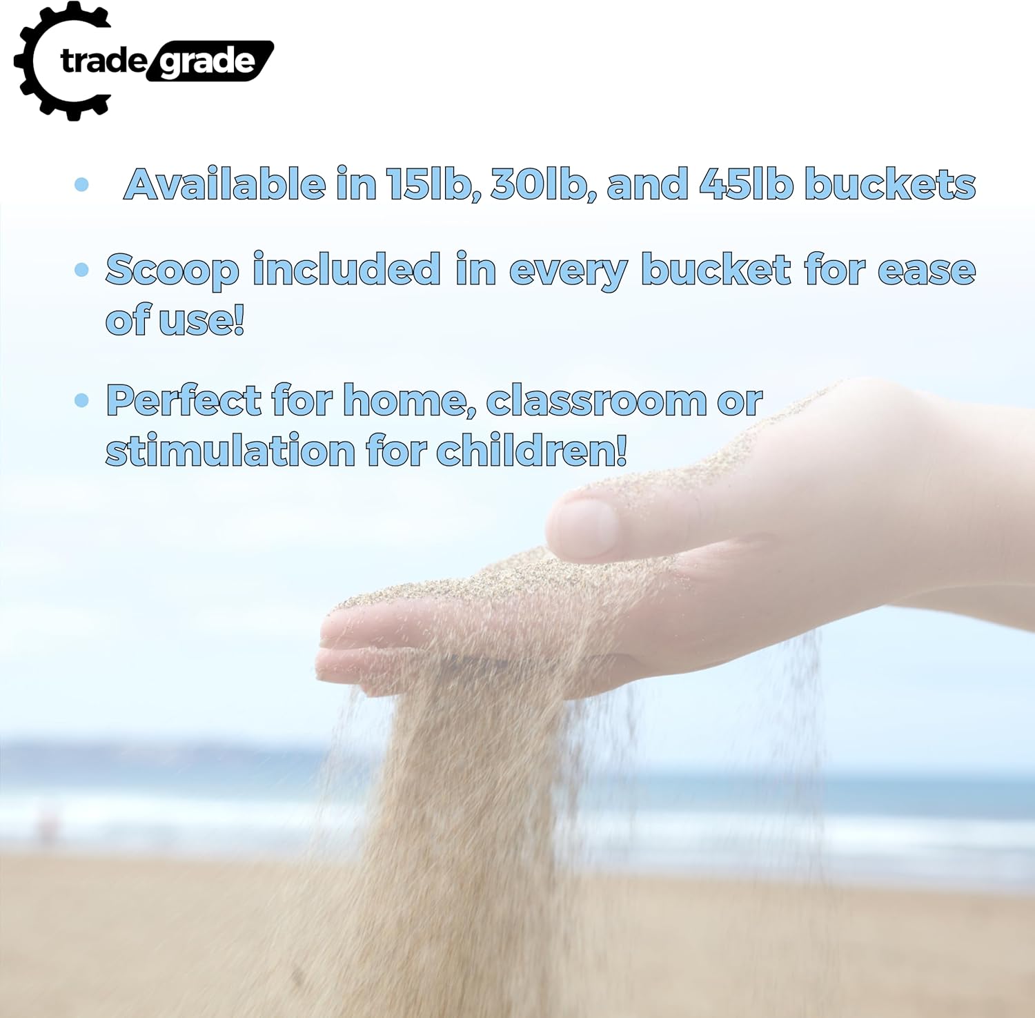 Premium Play Sand - 45 lb. Buc - Kids Outdoor Sensory Table 评论和价格