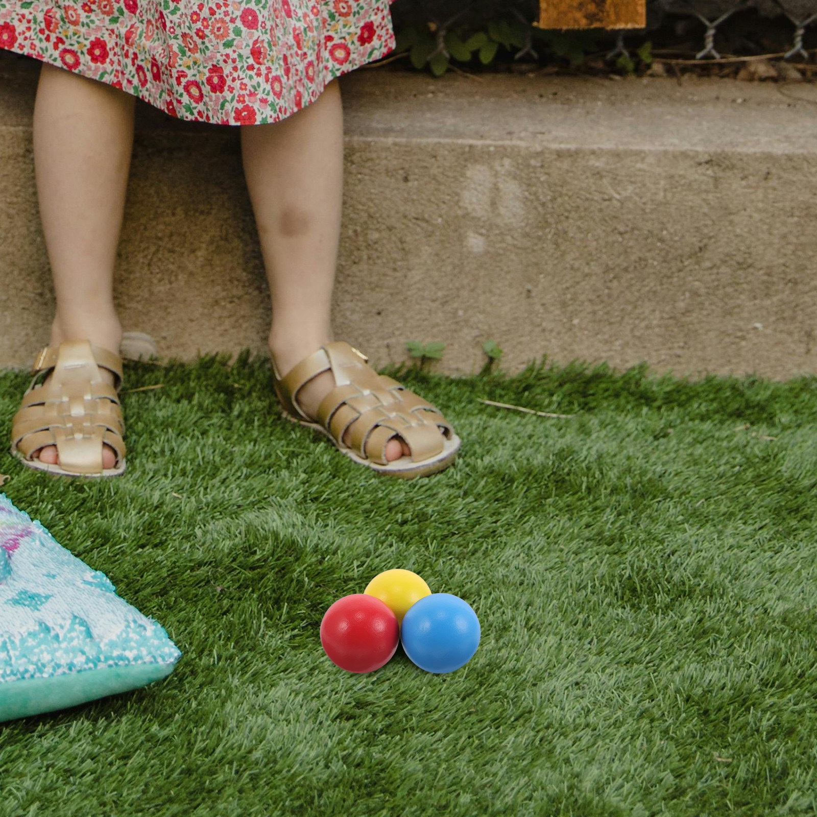 3Pcs Wooden Croquet Balls Chil - Kids Outdoor Lawn Equipment 评论和价格