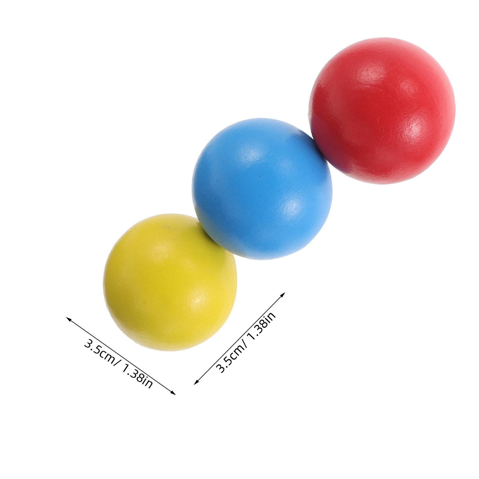 3Pcs Wooden Croquet Balls Chil - Kids Outdoor Lawn Equipment 评论和价格