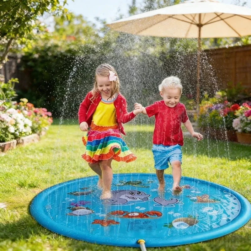 Summer Water Splash Sprinkle M - Slip Slide Water Mat 评论和价格