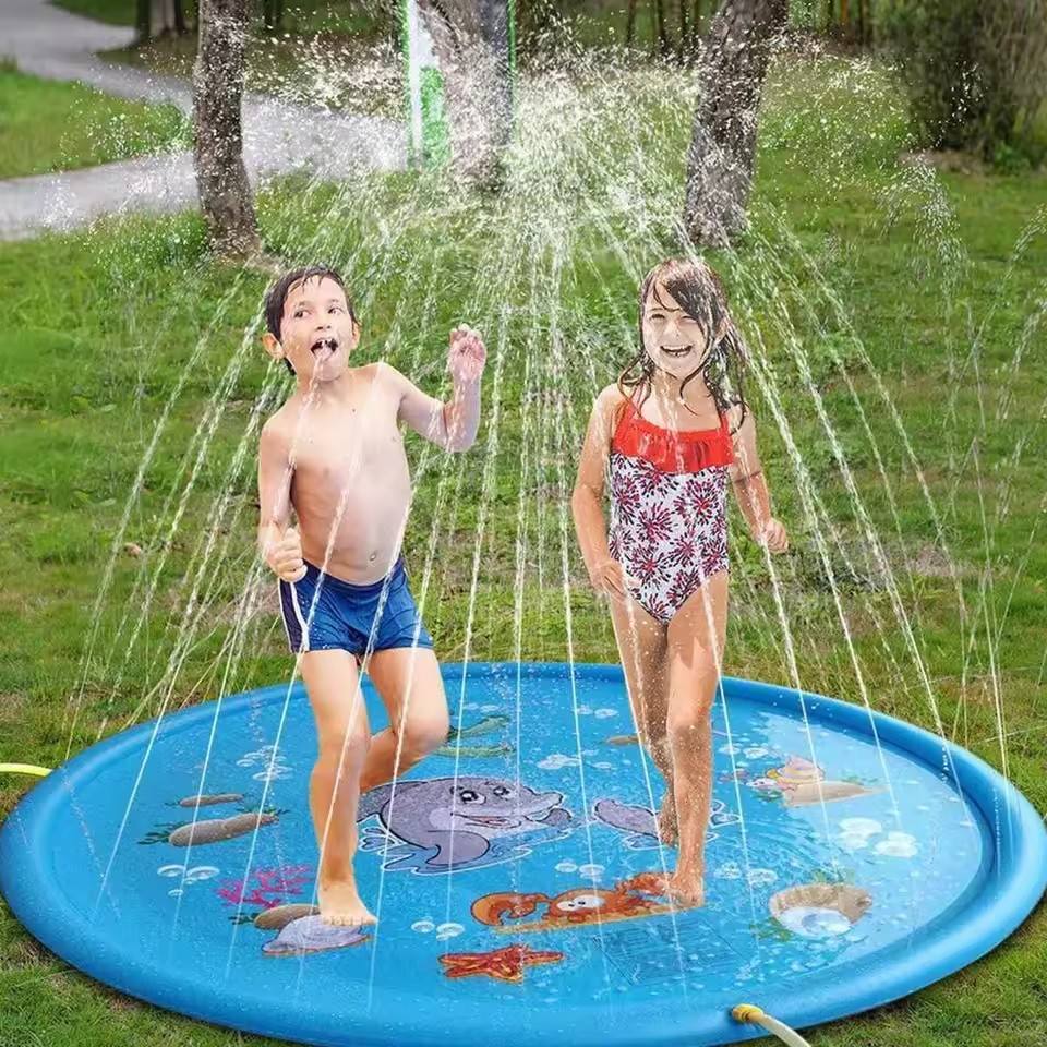100/170cm Kids Outdoor Funny T - Slip Slide Water Mat 评论和价格