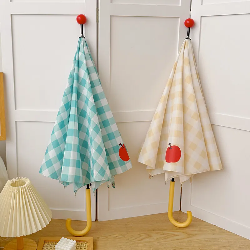 Hook Handle Apple Umbrella Lar - Kids Outdoor Umbrella 评论和价格