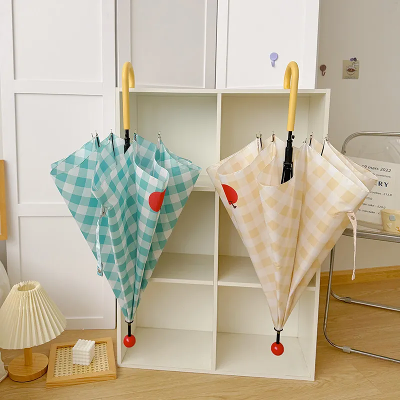 Hook Handle Apple Umbrella Lar - Kids Outdoor Umbrella 评论和价格