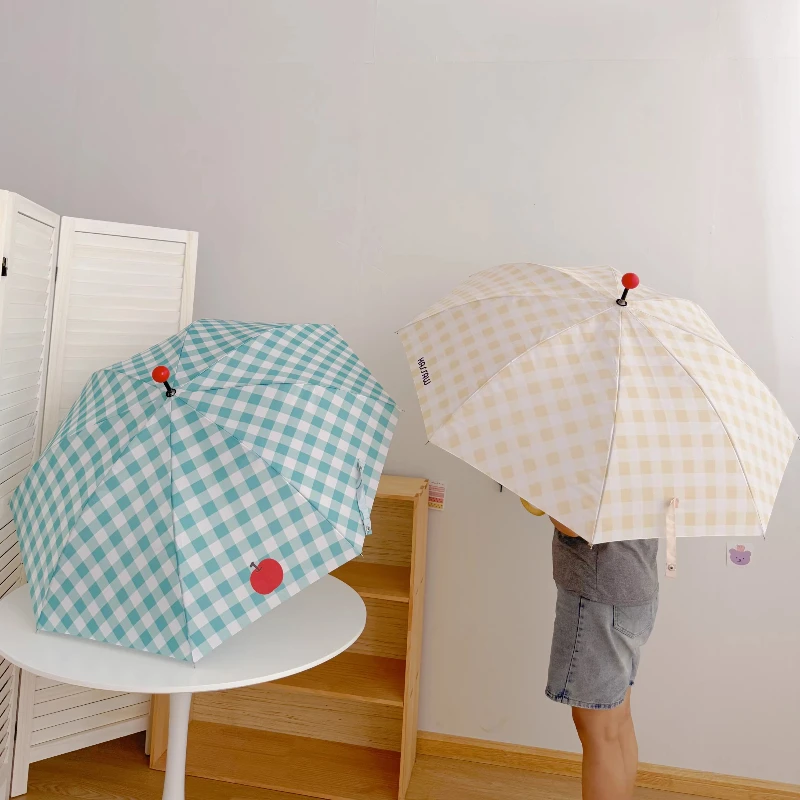Hook Handle Apple Umbrella Lar - Kids Outdoor Umbrella 评论和价格