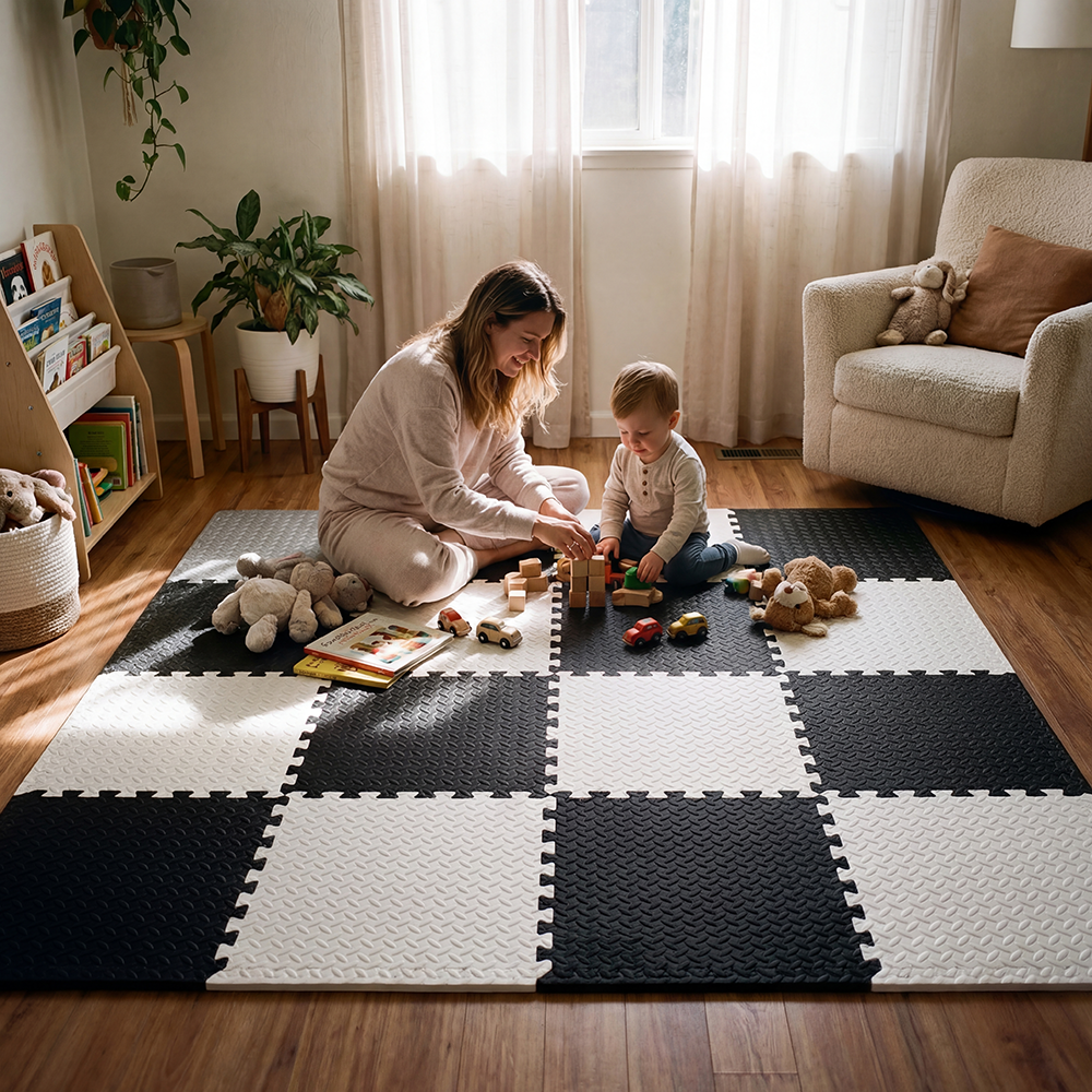 8Pcs/16Pcs 30x30x1cm Baby Puzz - Slip Slide Water Mat 评论和价格