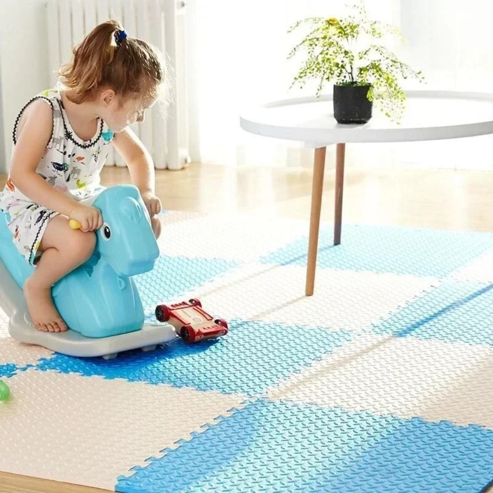 8Pcs/16Pcs 30x30x1cm Baby Puzz - Slip Slide Water Mat 评论和价格