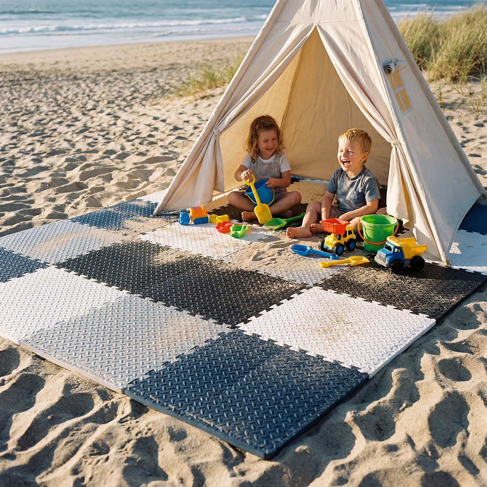 8Pcs/16Pcs 30x30x1cm Baby Puzz - Slip Slide Water Mat 评论和价格