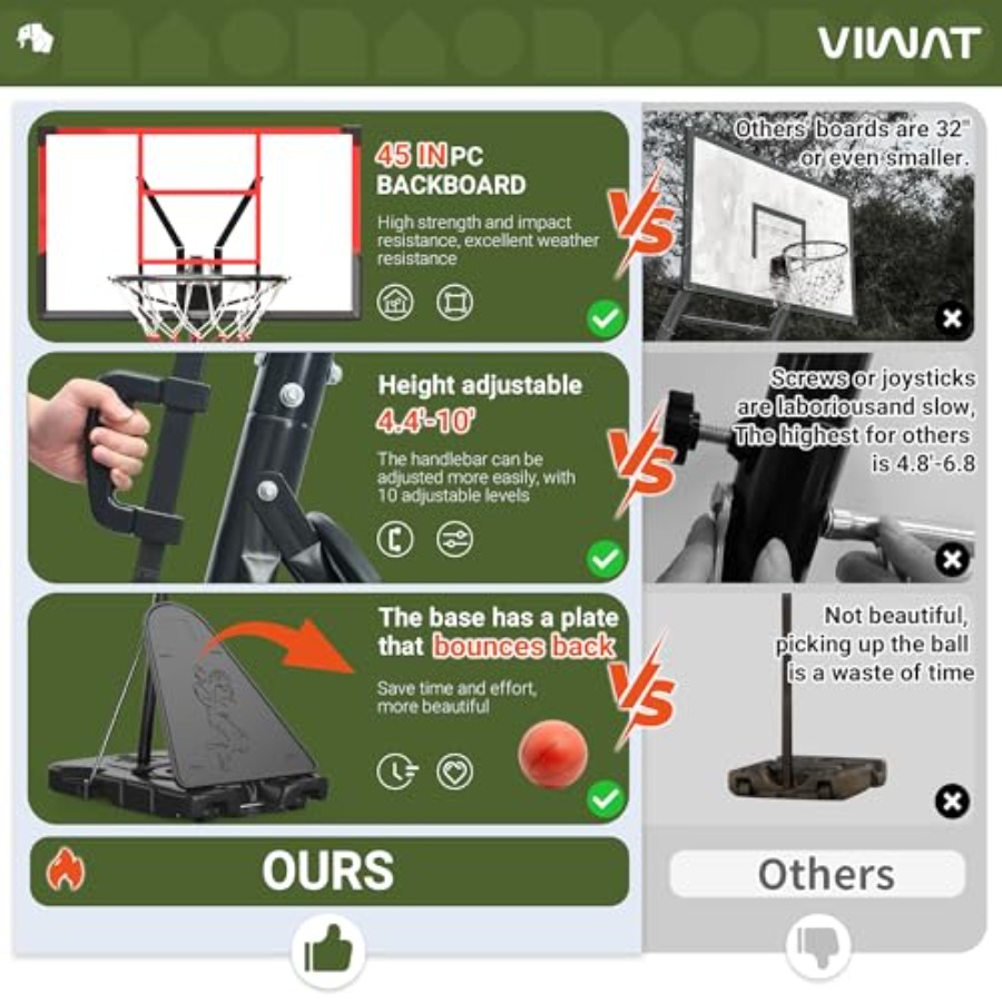 Outdoor/indoor adjustable bask - Kids Outdoor Basketball Hoop 评论和价格