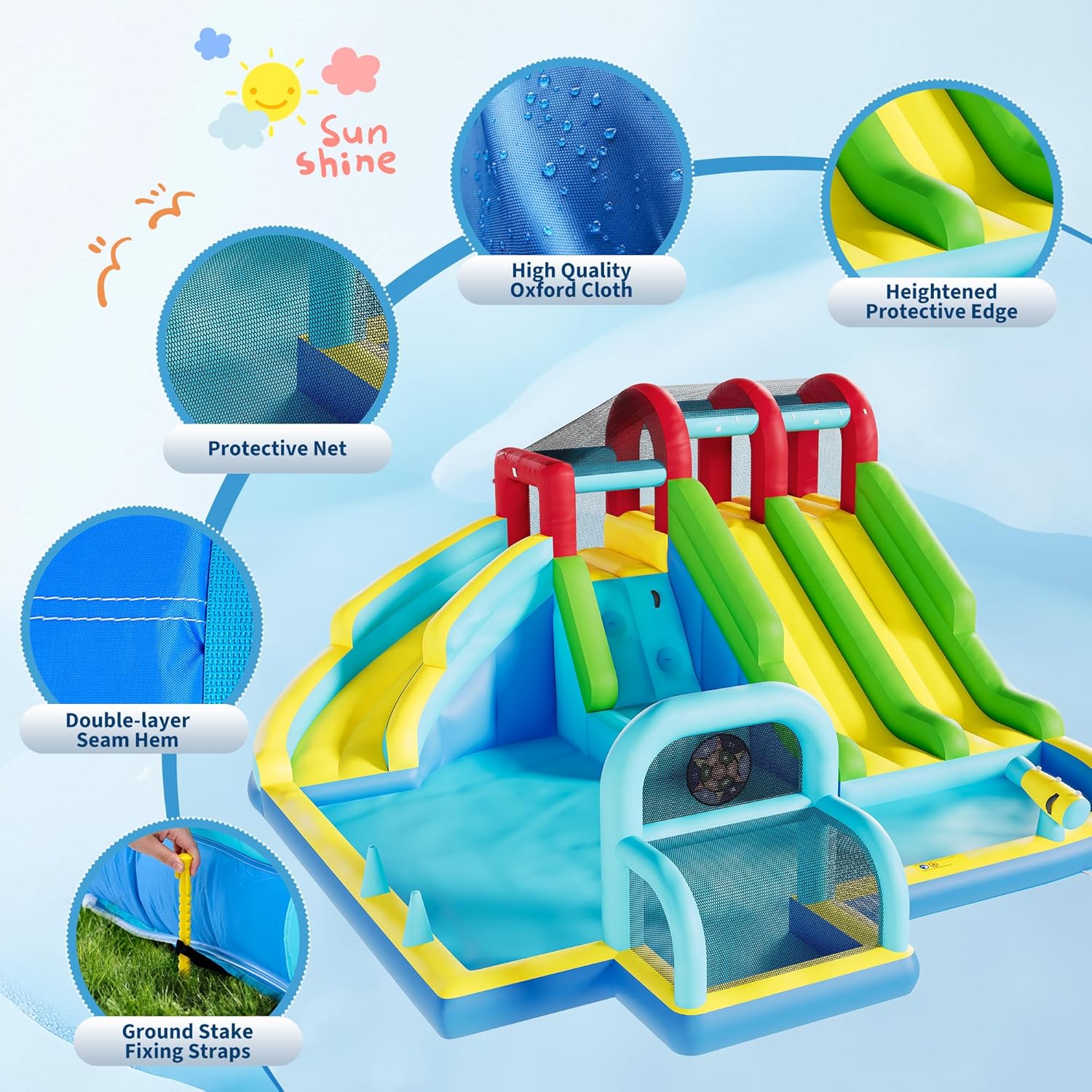 Inflatable Bounce House Oxford - Outdoor Kids In An Indoor World 评论和价格