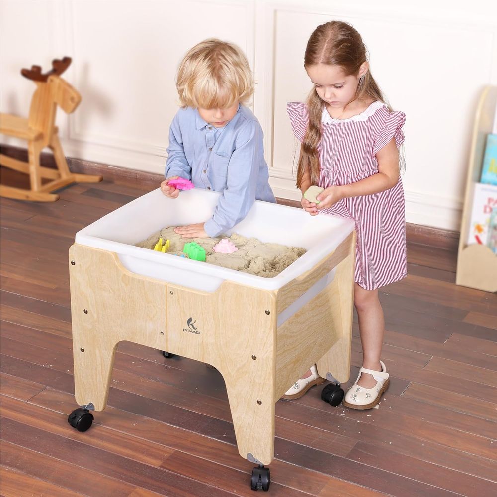 Kids Water & Sand Sensory Tabl - Kids Outdoor Sensory Table 评论和价格