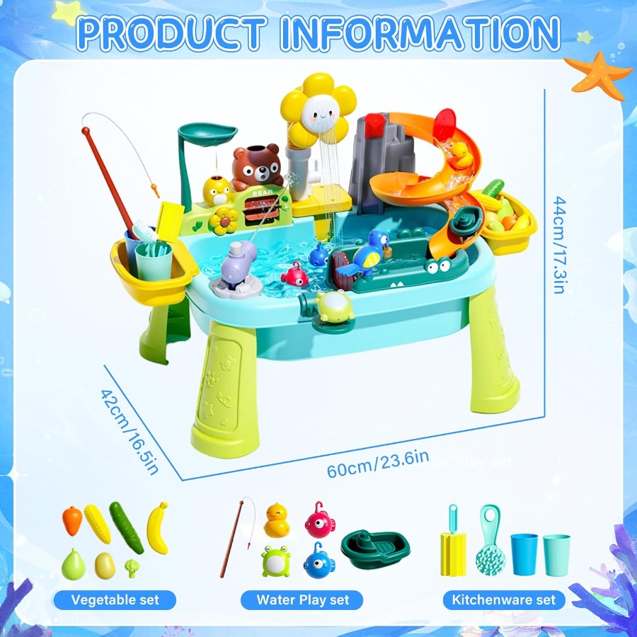 Water Table for Kids Ages 3+ w - Kids Outdoor Sensory Table 评论和价格