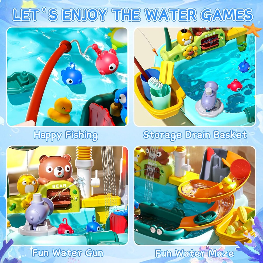 Water Table for Kids Ages 3+ w - Kids Outdoor Sensory Table 评论和价格