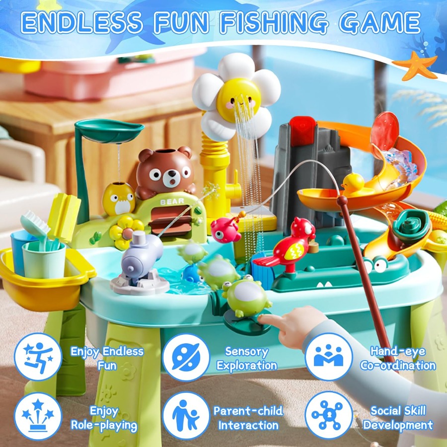 Water Table for Kids Ages 3+ w - Kids Outdoor Sensory Table 评论和价格