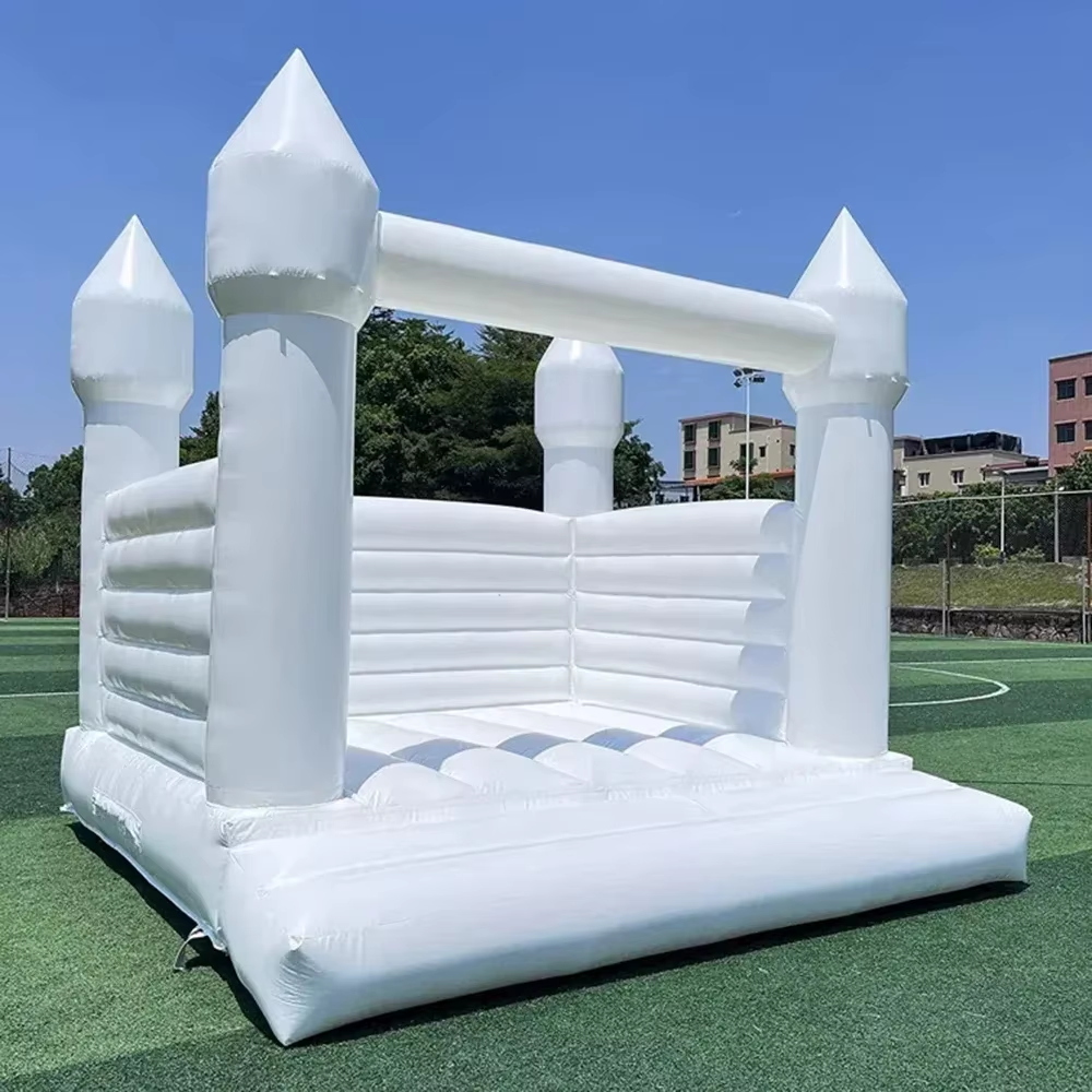 White Inflatable Bounce House  - Kids Outdoor Toys 评论和价格