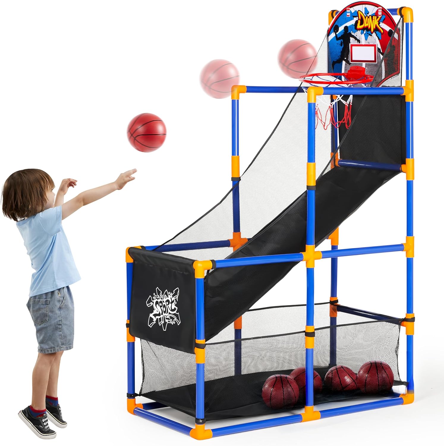 Arcade Basketball Game Set wit - Kids Outdoor Basketball Hoop 评论和价格