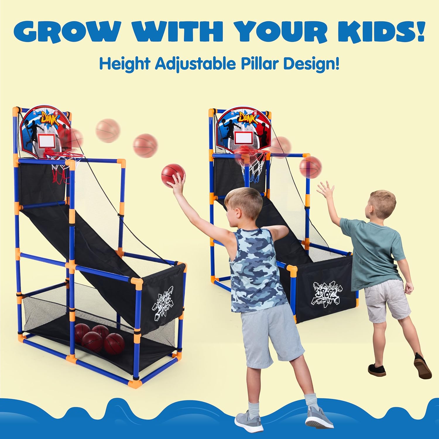 Arcade Basketball Game Set wit - Kids Outdoor Basketball Hoop 评论和价格
