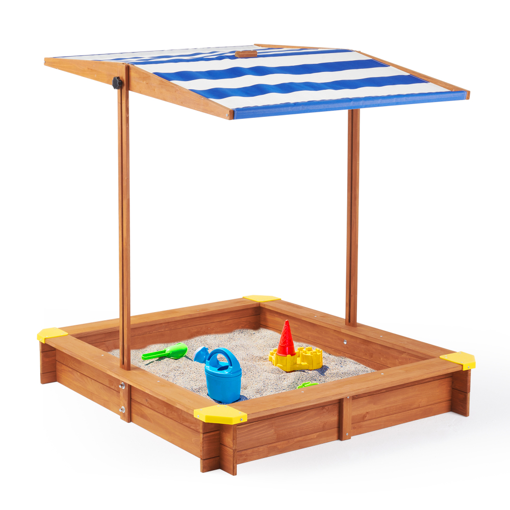Wooden Kids Picnic Table, Sand - Kids Outdoor Umbrella 评论和价格
