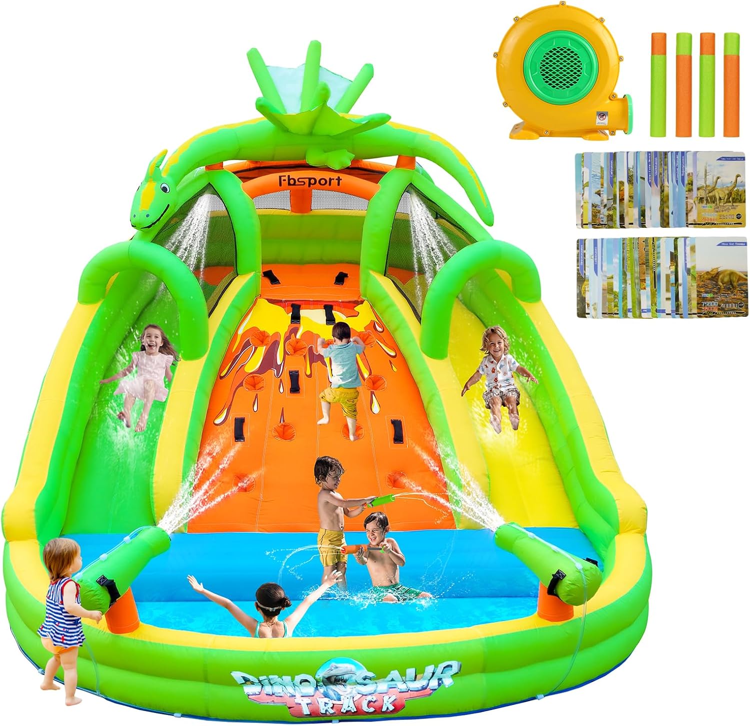 Kids Inflatable Bounce House w - Kids Outdoor Water 评论和价格