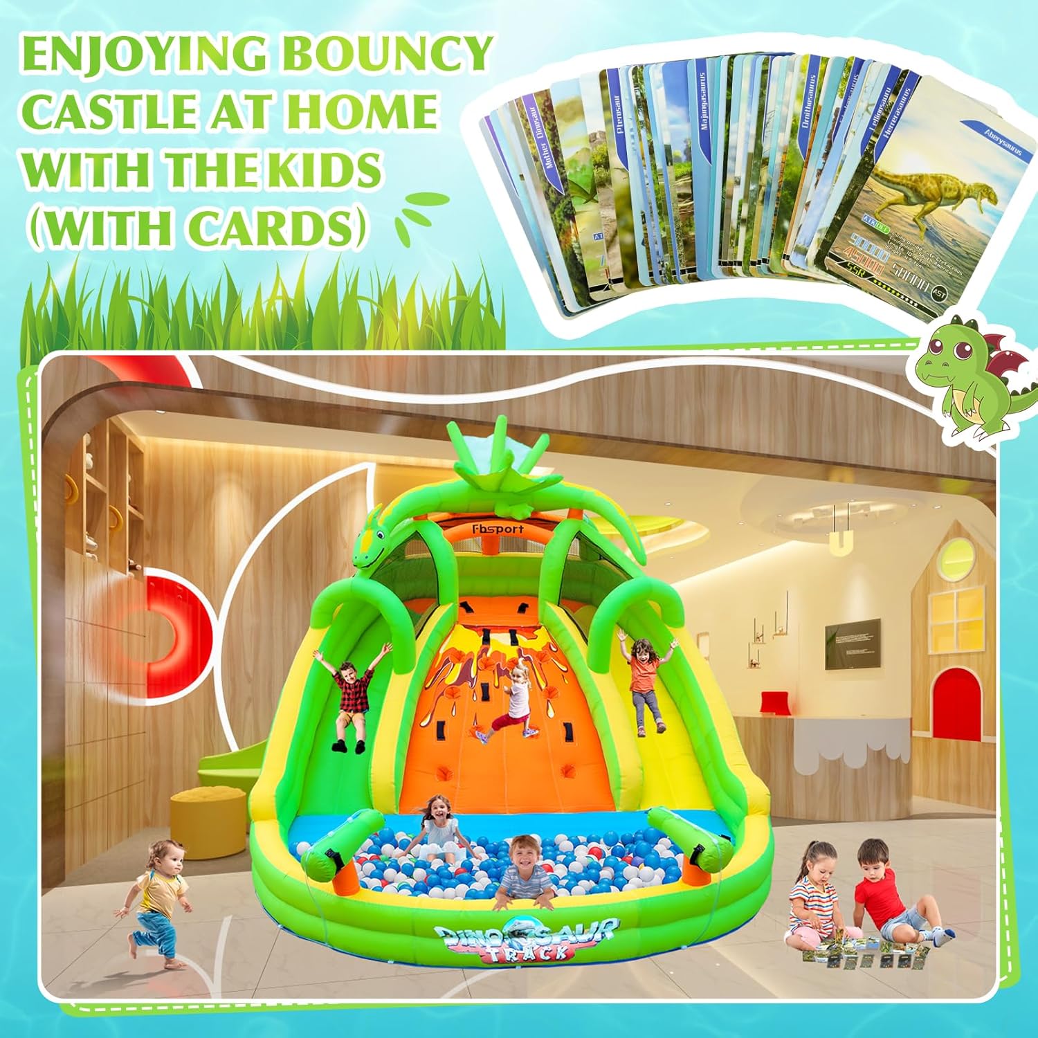 Kids Inflatable Bounce House w - Kids Outdoor Water 评论和价格