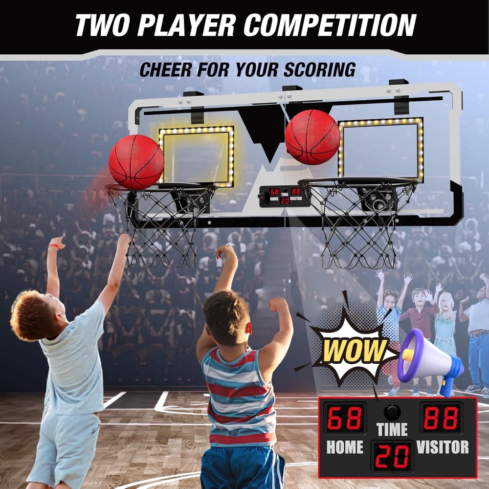 2 Player Basketball Game, Dual - Kids Outdoor Basketball Hoop 评论和价格