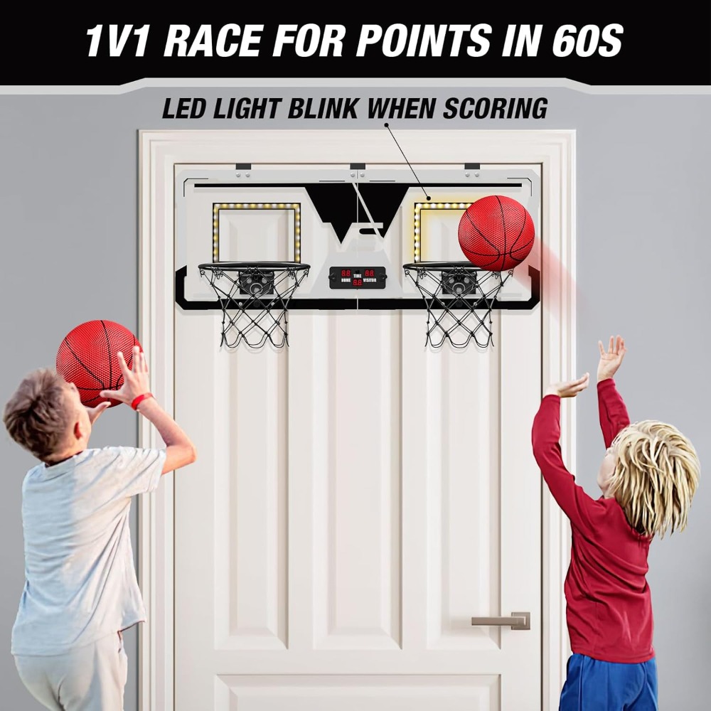 2 Player Basketball Game, Dual - Kids Outdoor Basketball Hoop 评论和价格