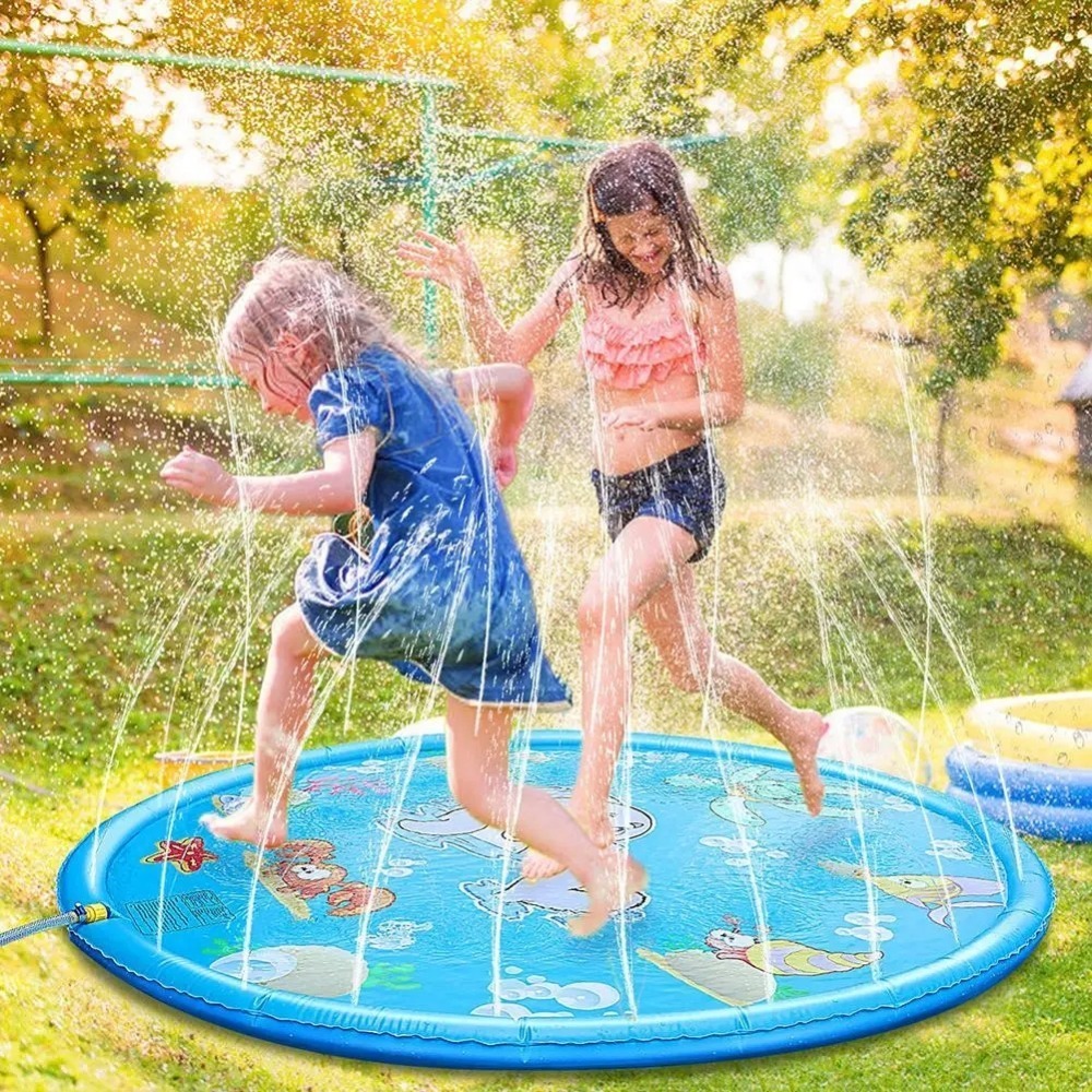 Children Play Splash Pad,Outdo - Slip Slide Water Mat 评论和价格