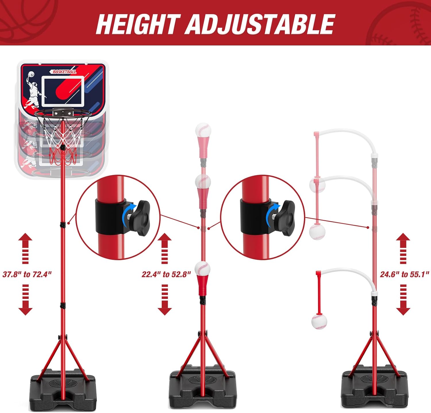 4-in-1 Kids Basketball Hoop &  - Kids Outdoor Basketball Hoop 评论和价格