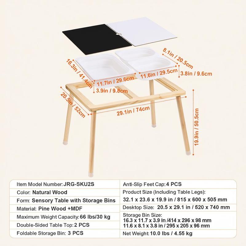 Sensory Table for Toddlers, Ki - Kids Outdoor Sensory Table 评论和价格