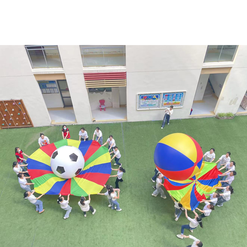 Children Rainbow Parachute Sen - Kids Outdoor Umbrella 评论和价格